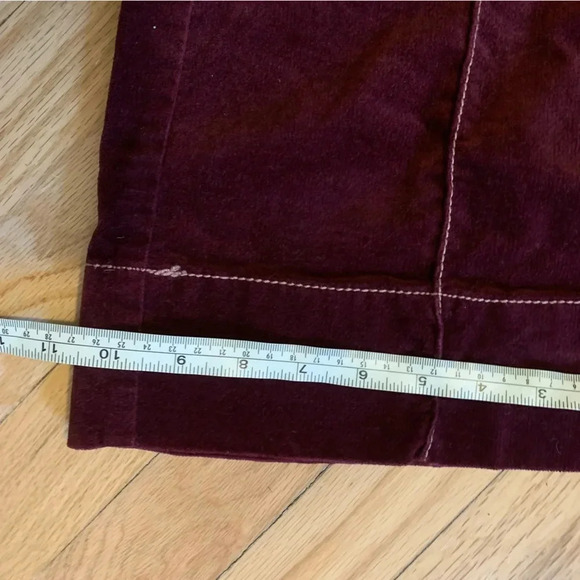 Free People Y2K Corduroy Wide Leg Low Rise Pants Berry Colored Size 4 - Picture 12 of 12